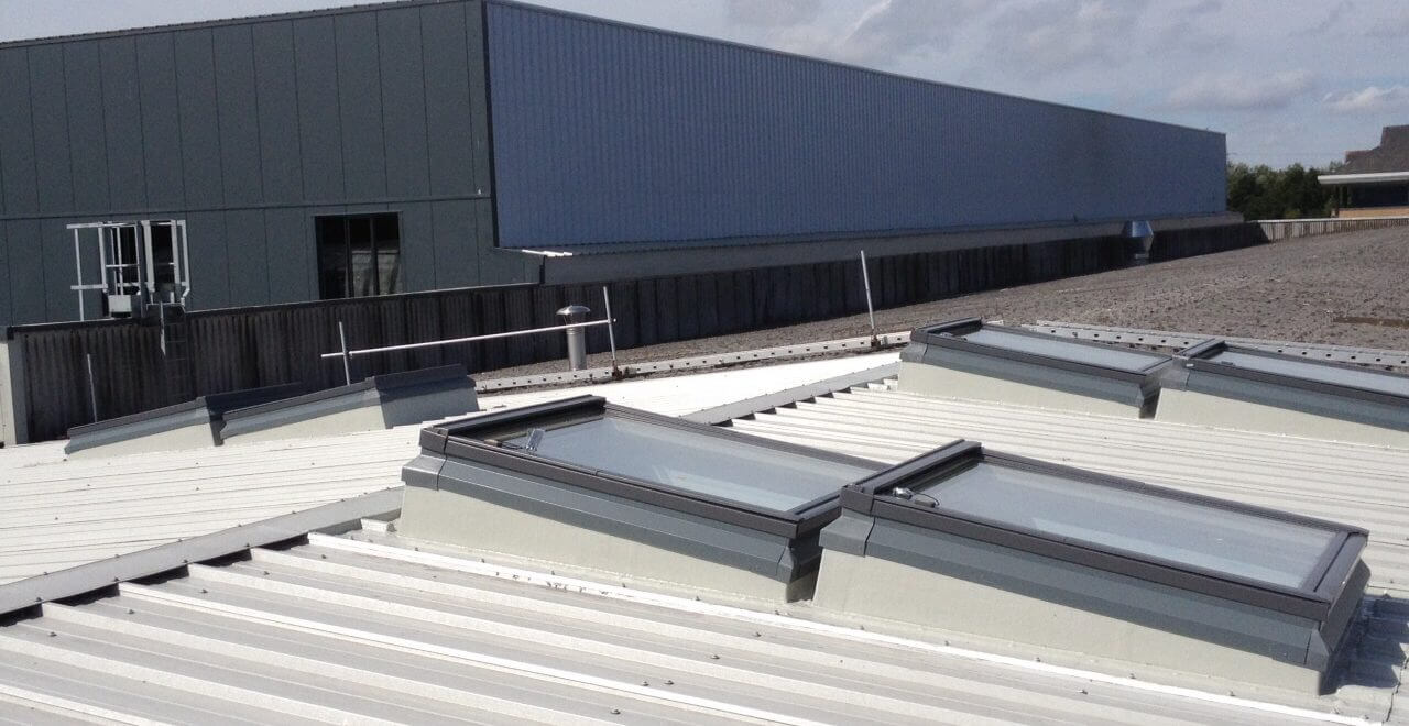 multiple Commercial rooflights and windows