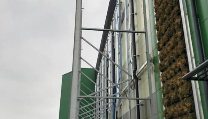 Weatherproofing of external structure installed on data centre