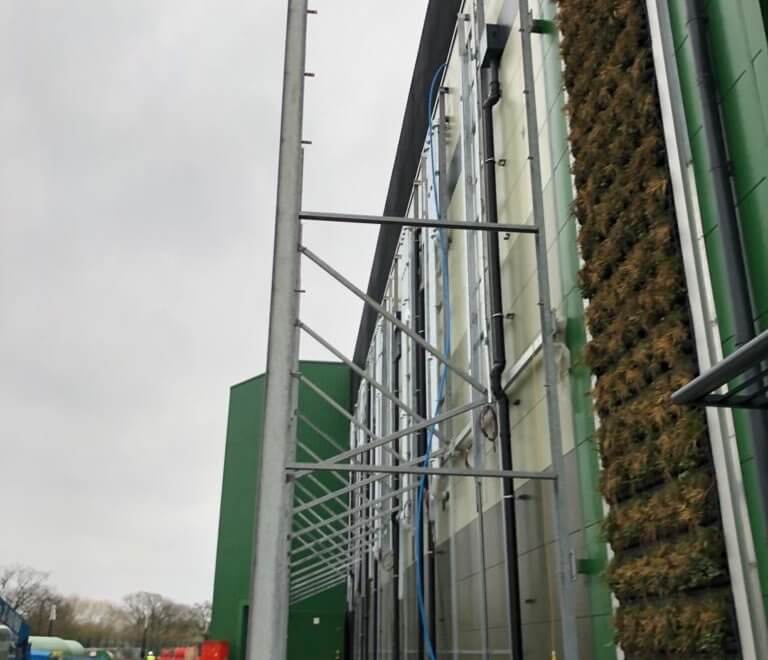 Weatherproofing of external structure installed on data centre